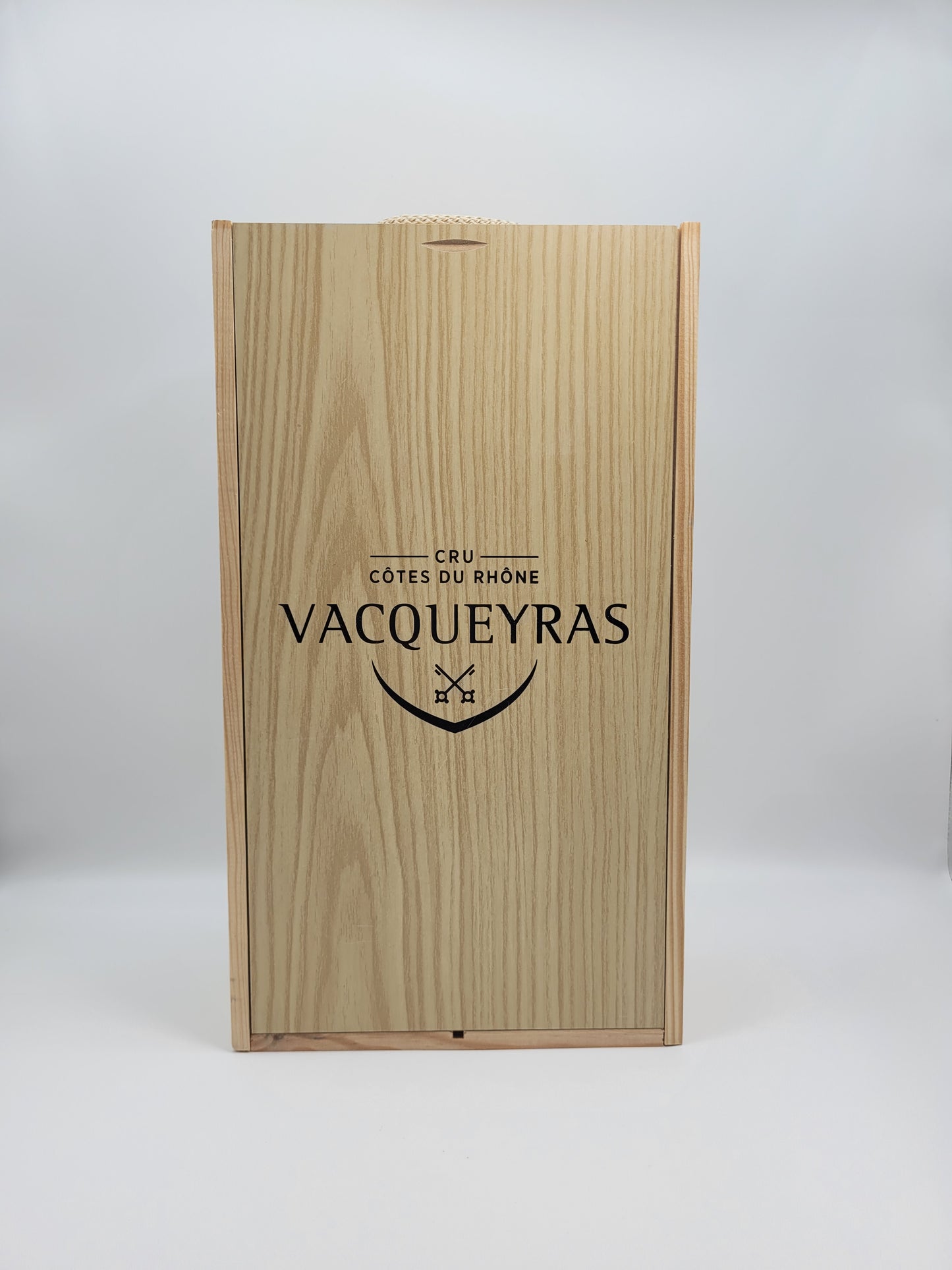Wooden box for 2 bottles