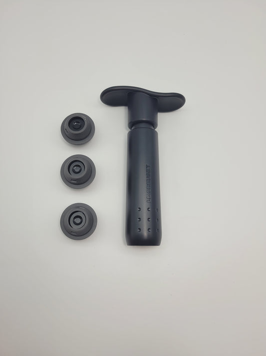 Schwarze Vakuumpumpe von Le Creuset
