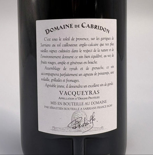 Vacqueyras "Cuvée Ascendance" Rouge 2020