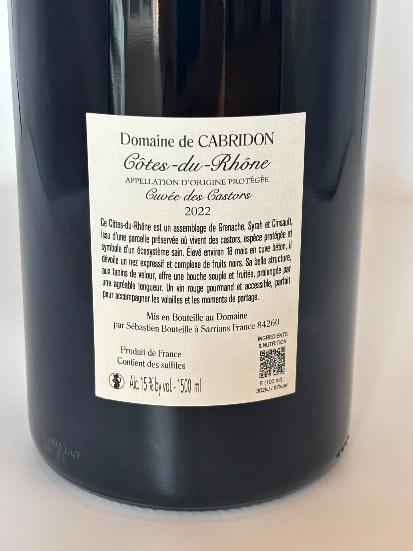 Magnum Côtes du Rhône "Cuvée des Castor" 2022